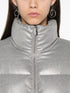 lamé-effect puffer jacket